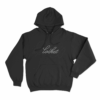 Locket Rhinestone Unisex Hoodie Black