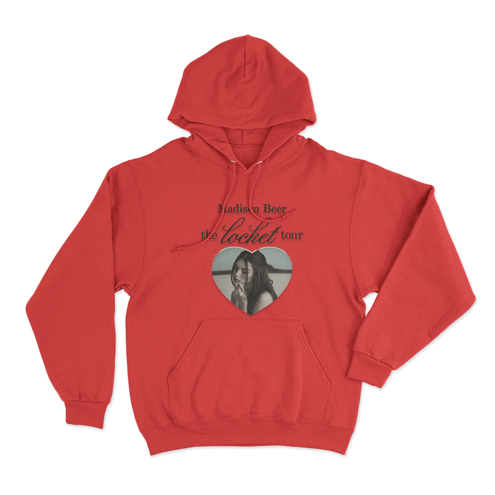 Madison Beer The Locket TourUnisex Hoodie Red Madison Beer The Locket TourUnisex Hoodie Red
