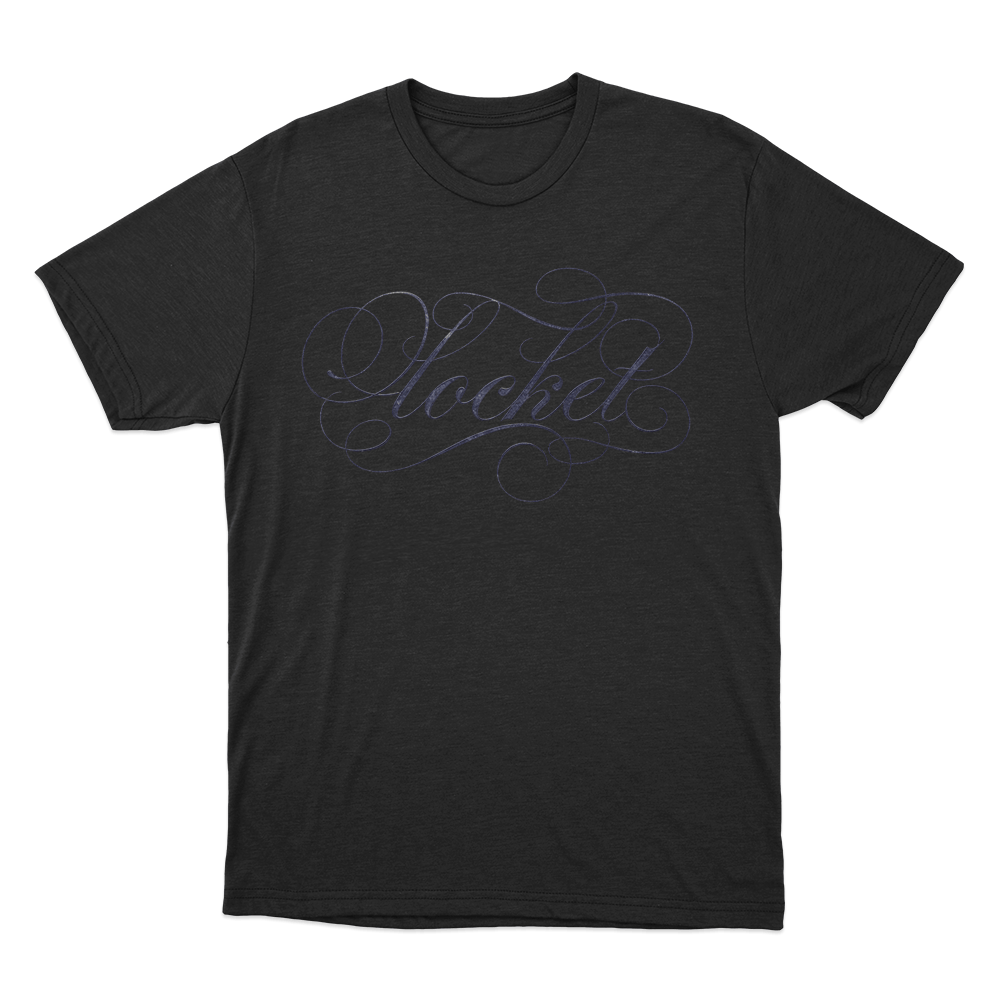 Ornate Locket Script Unisex T Shirt Black Ornate Locket Script Unisex T Shirt Black